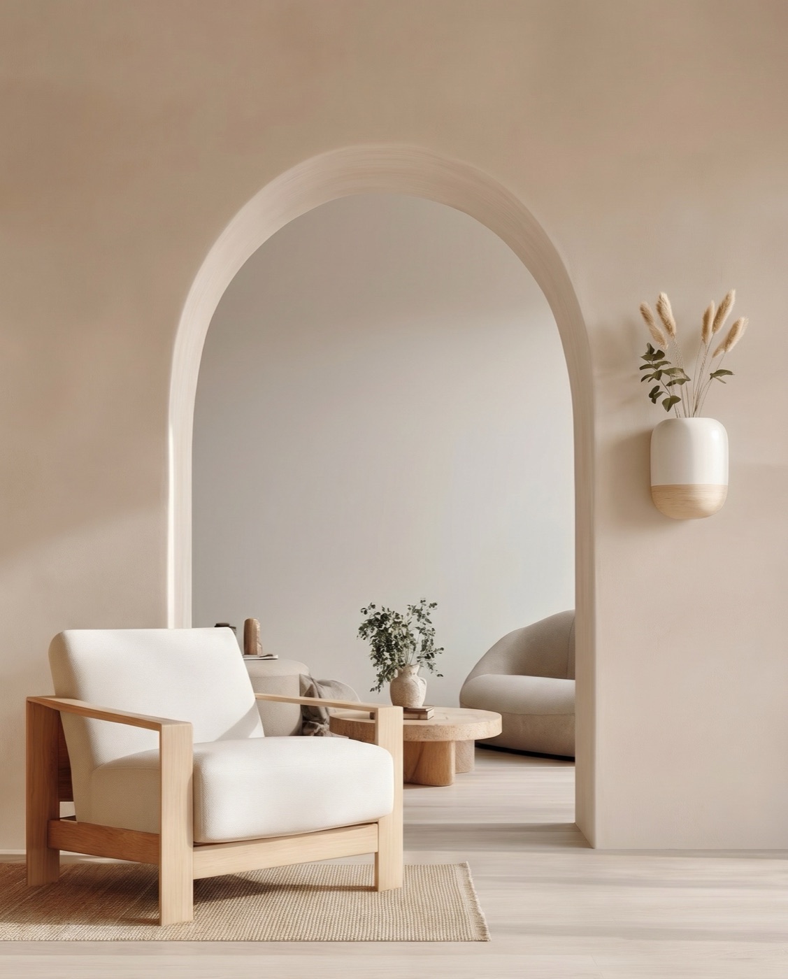 Vase mural lifestyle salon